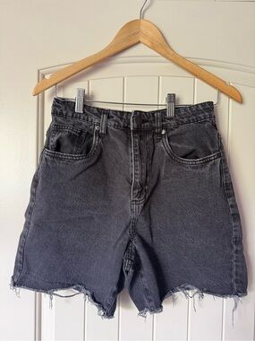 Cotton On High Bermuda Black Denim Jorts Size 6